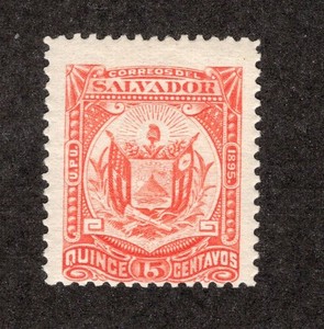 El Salvador  - Sc# 123 MH / crisp thin paper   -   Lot 0726253
