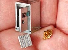 miniature 1/64 Scale Premium Safe Miniature Gold Bullion & Dollar Props diorama