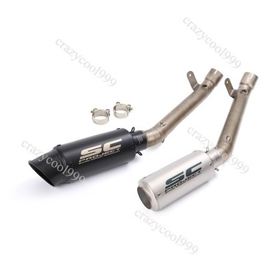Ninja ZX10R 2011-2015 For Kawasaki ZX10R Exhaust System Mid Pipe 60mm Mufflers
