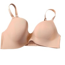 Auden the bliss nude tan seamless wireless smooth bra womens size 36DD
