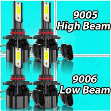 For Chevrolet C3500 C3500HD 1990-2002 6000K 4X LED Headlight Bulbs High Low Beam