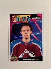 2020-21 Upper Deck Series 2 UD Portraits Rookies Shane Bowers #P-73 RC Rookie