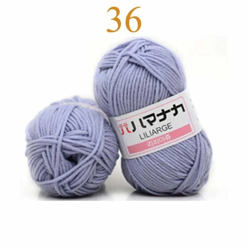 4PLY 25g Soft Cotton Babycare Thick girls Crochet Wool Colorful Yarn DIY - Picture 38 of 64