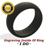 Mens Silicone Wedding Ring Wedding Band - Comfort Style Safety For Active Men Mens Silicone Wedding Ring Wedding Band - Comfort Style Safety For Active Men