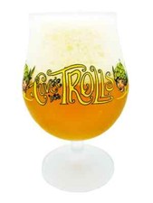 Cuvee Des Trolls Belgian Beer Glass Frosted Various Sizes Home Bar Mancave
