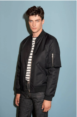 A.P.C. APC Oregon Bomber Jacket Men Black Medium | eBay