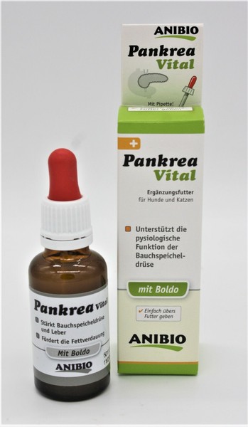 Anibio Pankrea Vital NahrungsergäNzung BauchspeicheldrüSe FüR Hunde Und Katzen-image
