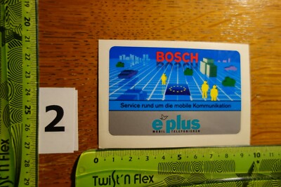 Alter Aufkleber Telefon Handy EPLUS und BOSCH