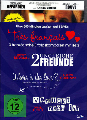 Très français! - 3 französische Erfolgskomödien  (3 DVDs) - neu & ovp