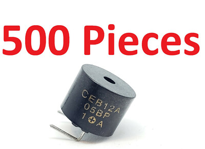 500 x PCS 5V Active Buzzer Magnetic Long Continous Beep Tone Alarm Ringer 12MM