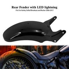 Rear Short Fender w/ Turn Signal LED Light For Harley Breakout Rocker C 08-2017