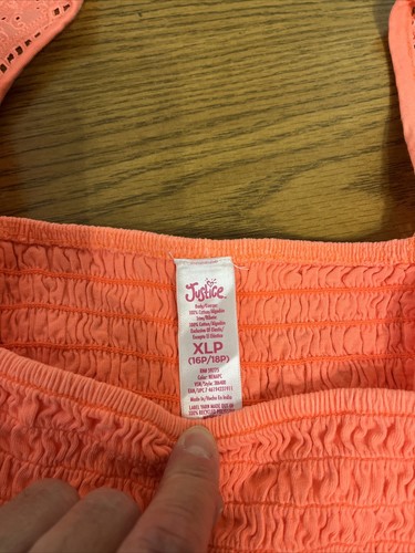 NWT Justice Girls Fash Grommet Tank Top Size XLP (16p-18P) - Picture 8 of 20