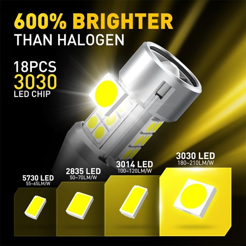 AUXITO Up Back LED Reverse Light Bulb 921 912 W16W T15 916 Super White 6500K USA - Picture 3 of 12
