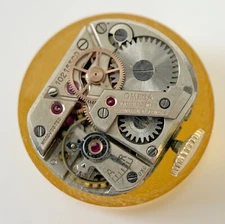 Omega Cal R13.5 SC Watch Movement Parts Balance Fork Spring Bridge Barrel Wheels