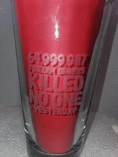 Lucky Shot 2A 2nd Amendment Beer Pint Glass  16 oz NIB