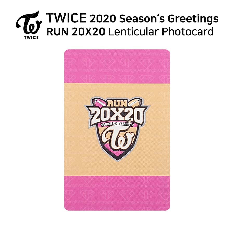 TWICE 2020 Season's Greetings RUN 20X20 Lenticular Photocard, $6.99