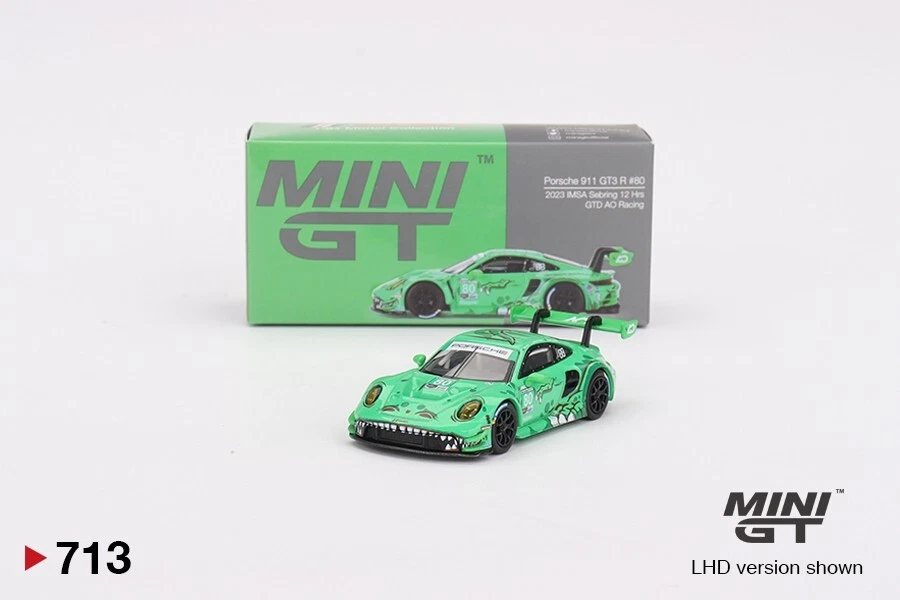 MINI GT Porsche 911 GT3 R #180 GTD AO Racing 2023 IMSA