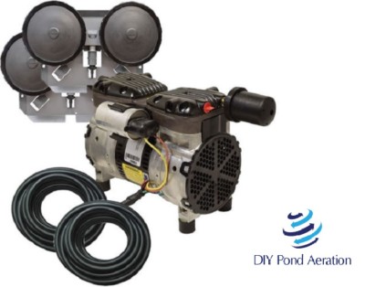 NEW 1/2hp 5CFM Gast Year Round Aeration System w/ Sink Tube +4 Diffusers, PA65W