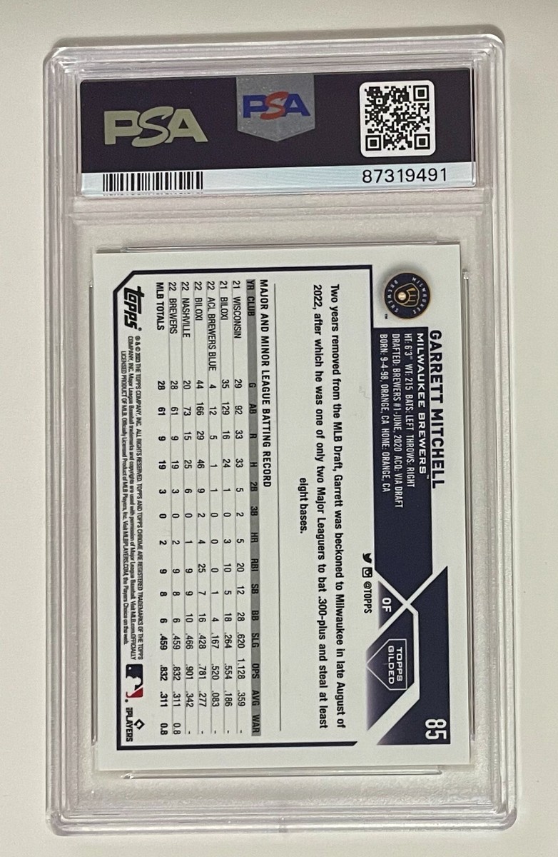 2023 Topps Gilded Collection GARRETT MITCHELL Raywave Gold Etch