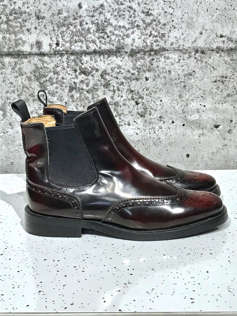 CHURCH'S KETSBY WG BOOT 37 BURGANDY POLISHED BINDER BROGUE CHURCH'S KETSBY WG BOOT 37 BURGANDY POLISHED BINDER BROGUE