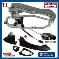 Mechanismus + Kabel Griff RüCkseite Recht Nuckel FüR BMW X5 E53 3.0 4.4 4.6Is