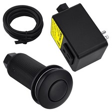 BESTILL Garbage Disposal Sink Top Air Switch Kit with Single Outlet, Matte Bl...