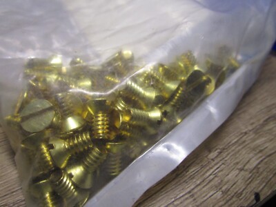 Fastenere 10-24 X 2" Solid Brass Machine Screws, Flat Head Phillips Drive (Pack Of 25)