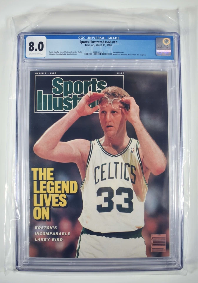 Larry Bird Sports Illustrated Cover Issue “The Legend Lives On!” Rated 8.0 by CG - Image 2 of 4