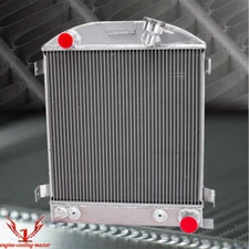 FITS 1930 1931 1932 FORD MODEL A HI-BOY CHEVY V8 ENGINE 3 ROW ALUMINUM RADIATOR
