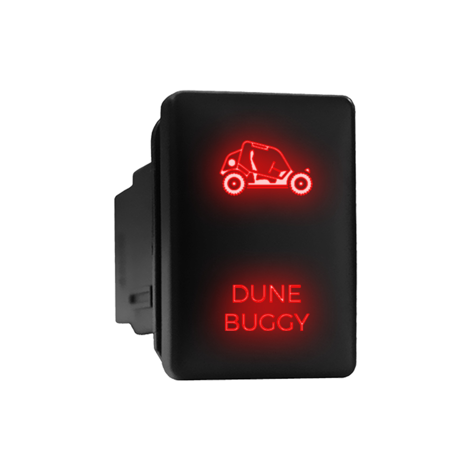 Toyota Dune Buggy LED Red Push Button Replacement 1.28x0.87 in