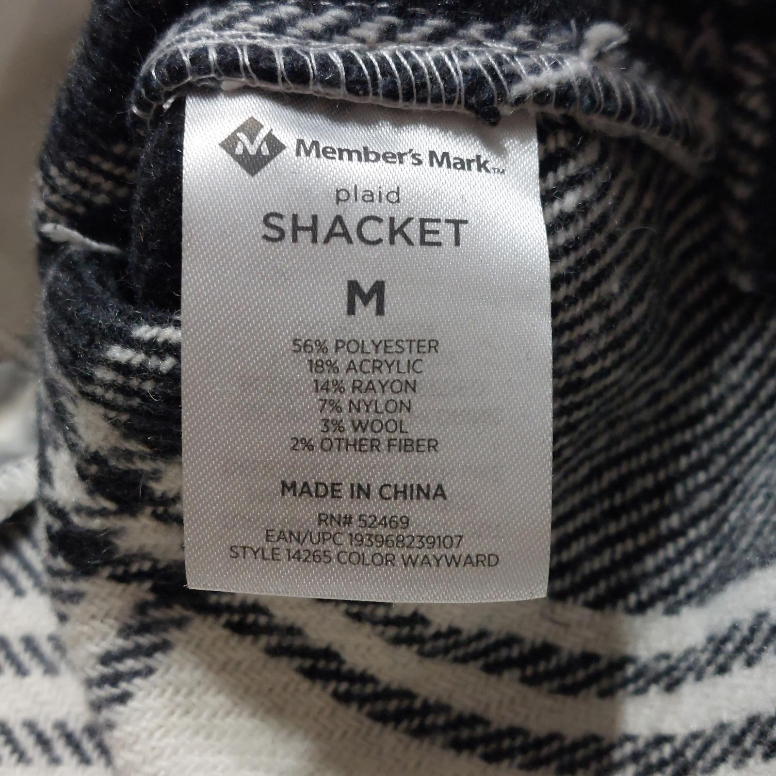 MEMBERS MARK BUTTON DOWN OVERSIZED PLAID SHACKET … - image 8