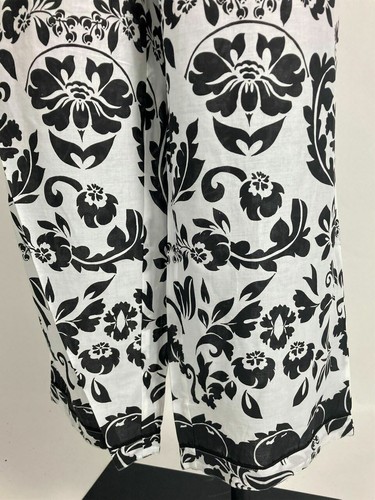 NEW WITH TAGS Black on White Print Cotton Pajama Set - Picture 6 of 6