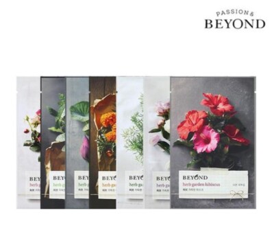 7types SET(7pcs) BEYOND Herb Herb Garden Face Mask Packs sheet 22ml Moisturizing
