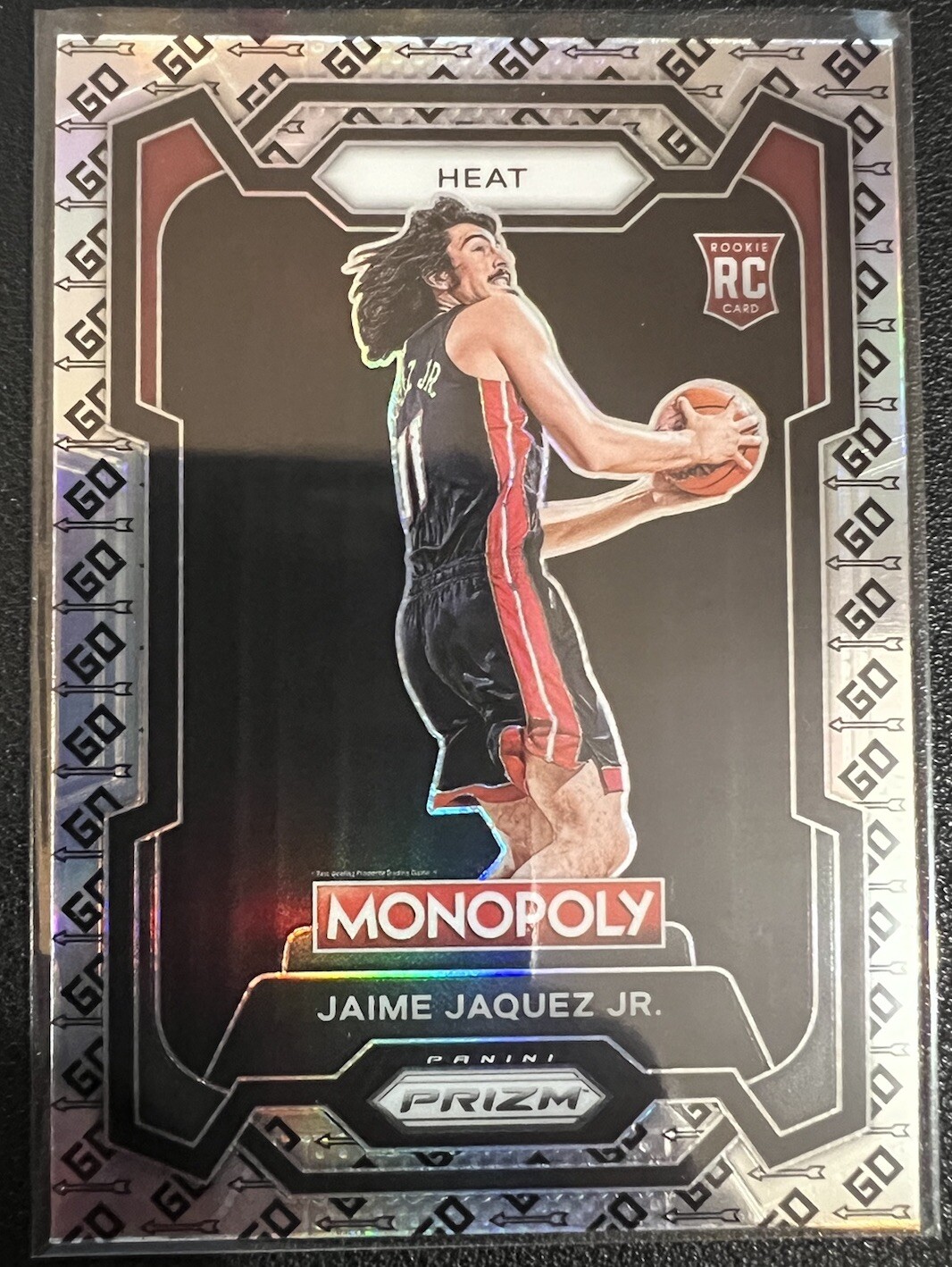 2023 Prizm Monopoly #48 Jaime Jaquez Jr. Go Space Rookie RC Heat