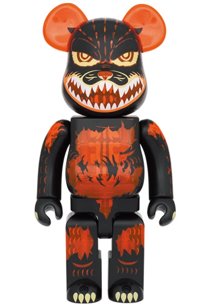 Medicom Toy BE@RBRICK Godzilla vs Destroyer Meltdown Clear Orange Ver. 100% 400% - Image 3 of 3