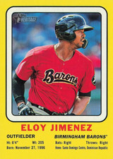 Eloy Jimenez 1969 Collectors Card Topps Heritage 2018 Baseball Card #69CC-EJ