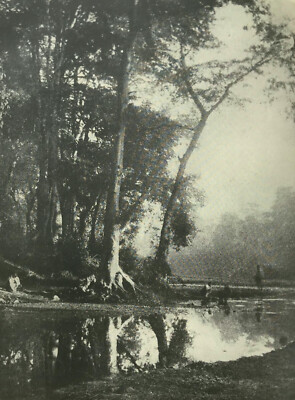 Schöne Studie des Flusses Sone, Indien 1921 von A E Harris