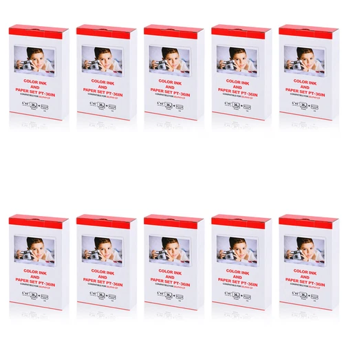 10X Fits Canon Selphy CP1300 1200 1000 KP-36IP Ink 4X6 36 Sheets Photo Paper Set