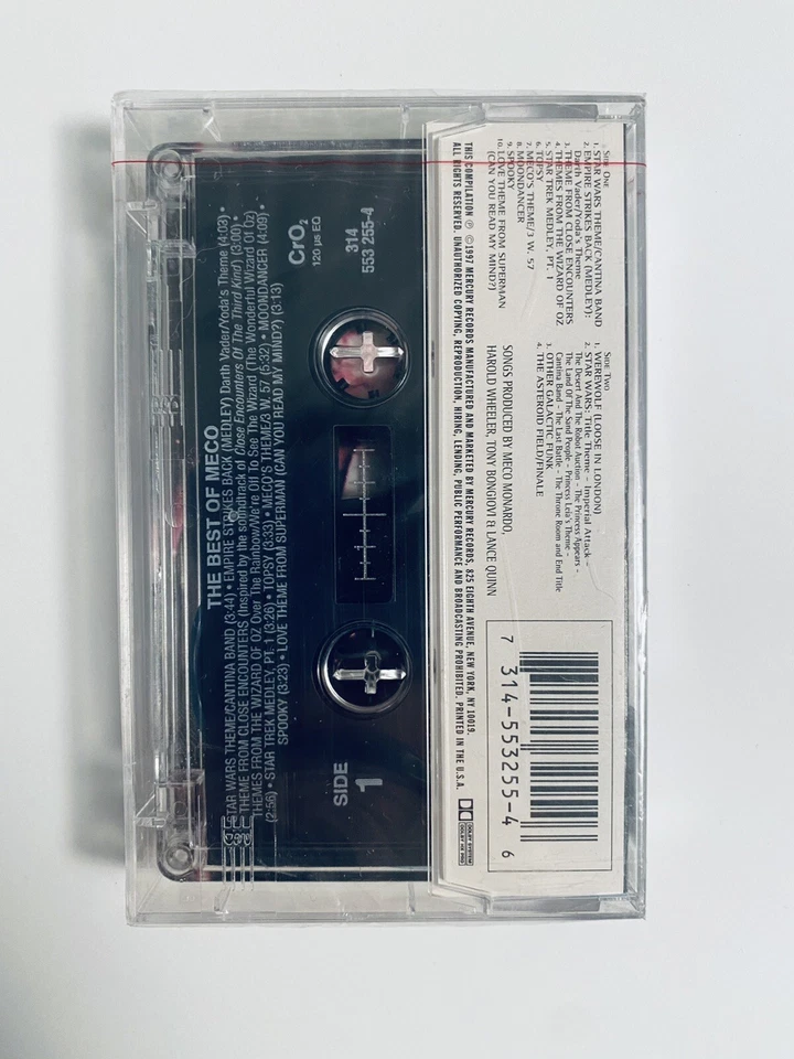 The Best Of Meco By MECO Cassette Tape Soundtrack RARE SEALED Star Wars NOS - Image 2 of 3