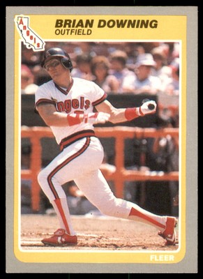1985 Fleer Brian Downing California Angels #300