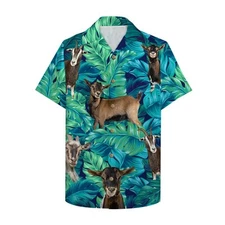Farmer Goat Hawaiian Shirt Aloha Shirt with goat pattern