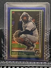 Austin Wells 2025 Donruss Optic Blue Velocity  #35 - Yankees (RC)