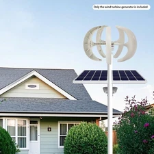 600W DC 24V 5-Blade Lantern Wind Turbine Generator Vertical Axis Wind Power USA