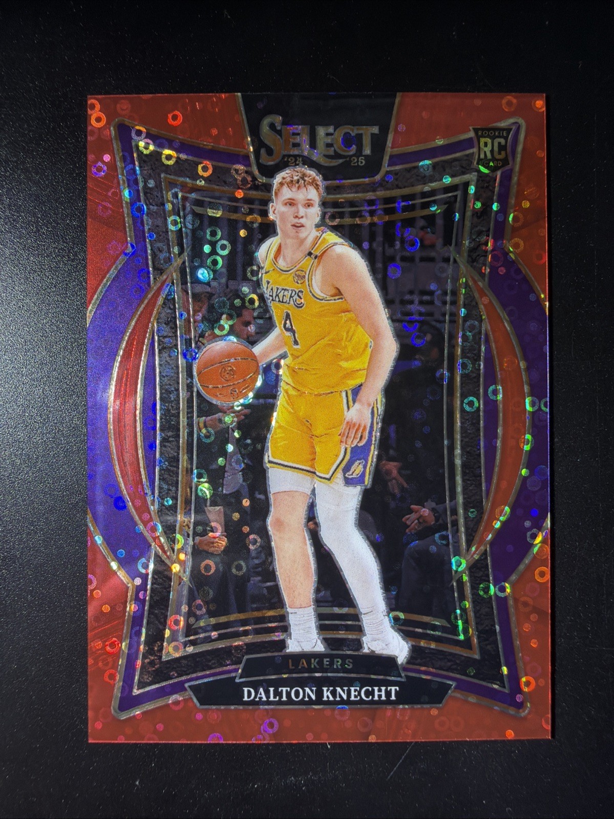 2024-25 Panini Select Dalton Knecht #91 Red Disco Prizm 23/49 Rookie RC 🔥