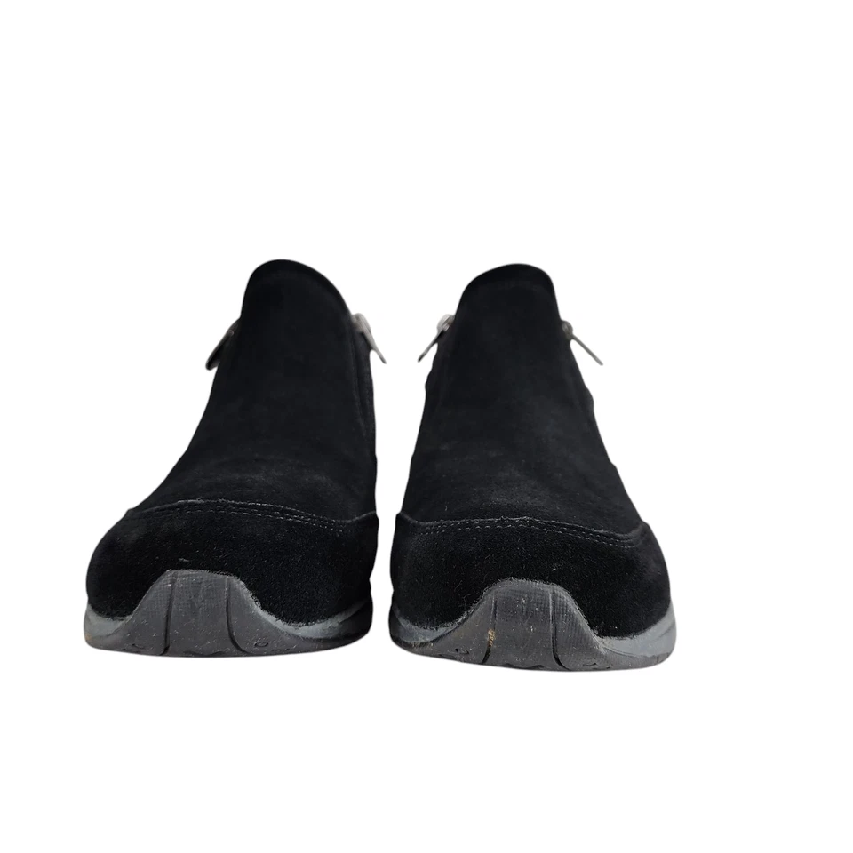 Easy Spirit Tshuffle Ankle Boots sz 10.5 M Women Suede Leather Black Zippers - Image 4 of 4