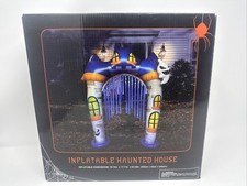 Halloween Inflatable Haunted House Arch w/ Ghost Indoor Outdoor 94.48" x 78.74"