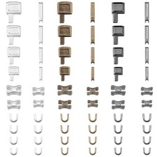 120 Pieces Metal Zipper Repair Kit 4 Sizes Insertion Pins