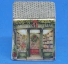 Birchcroft Miniature House Shaped Thimble -- Merry Christmas Shop