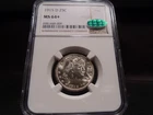 1915-D MS64+ (Plus) Barber Quarter NGC/CAC Certified Near Gem - Blast White