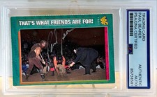 1997 Magazine WWE WWF Paul Bearer Signed Auto Card #71 PSA DNA